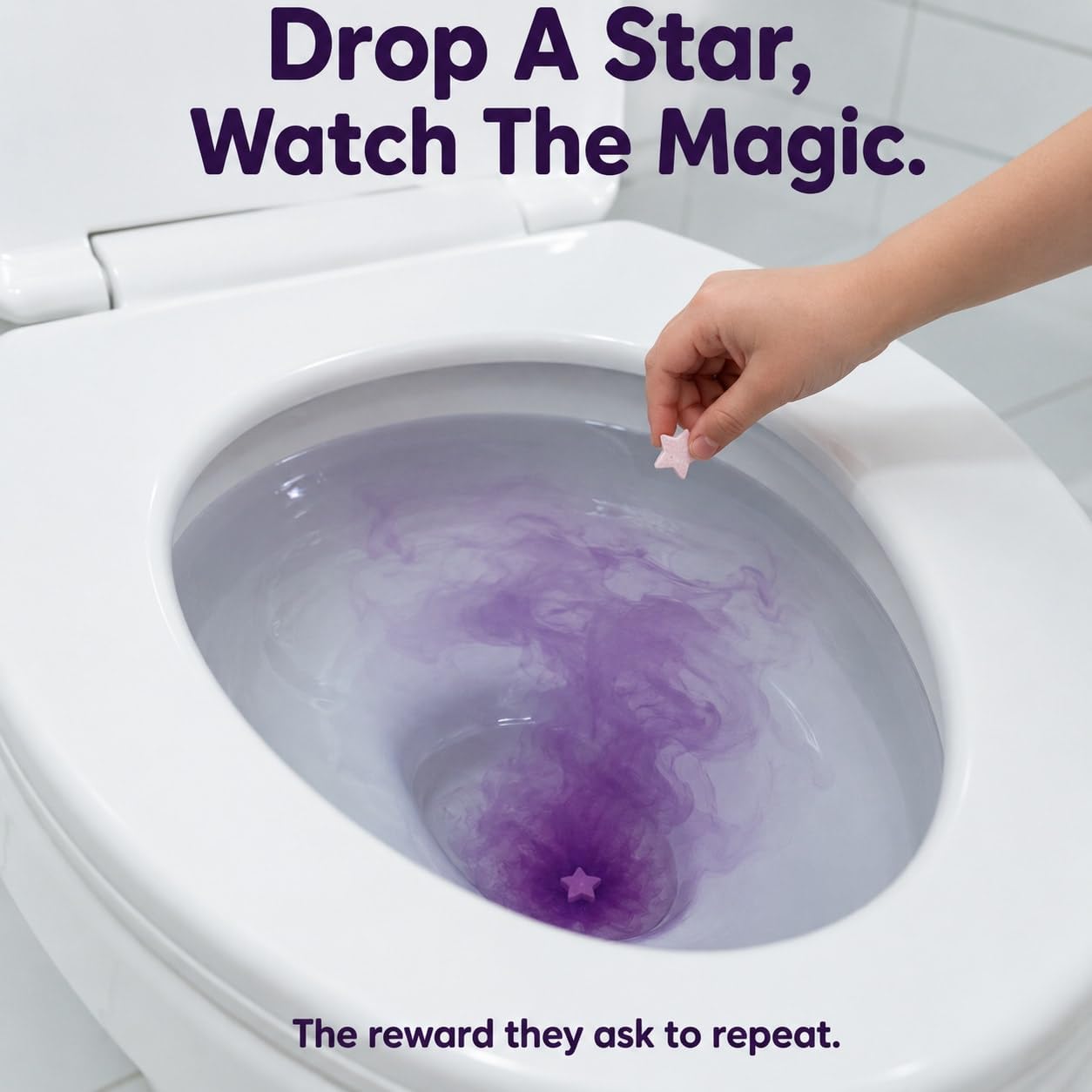 Potty Training Kit with Magic Color-Changing Toilet Stars, Storybook and Travel Bag