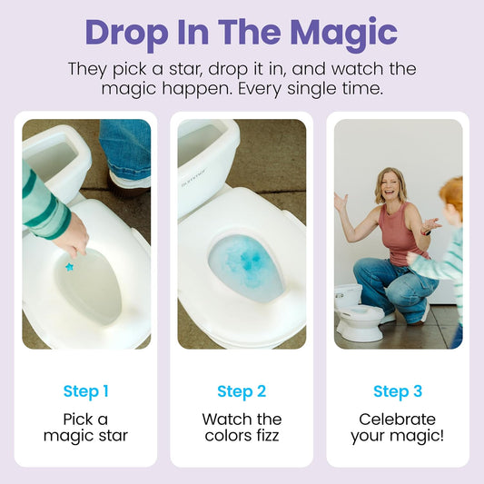 Potty Training Rewards Toilet Fizzies - 60 Stars