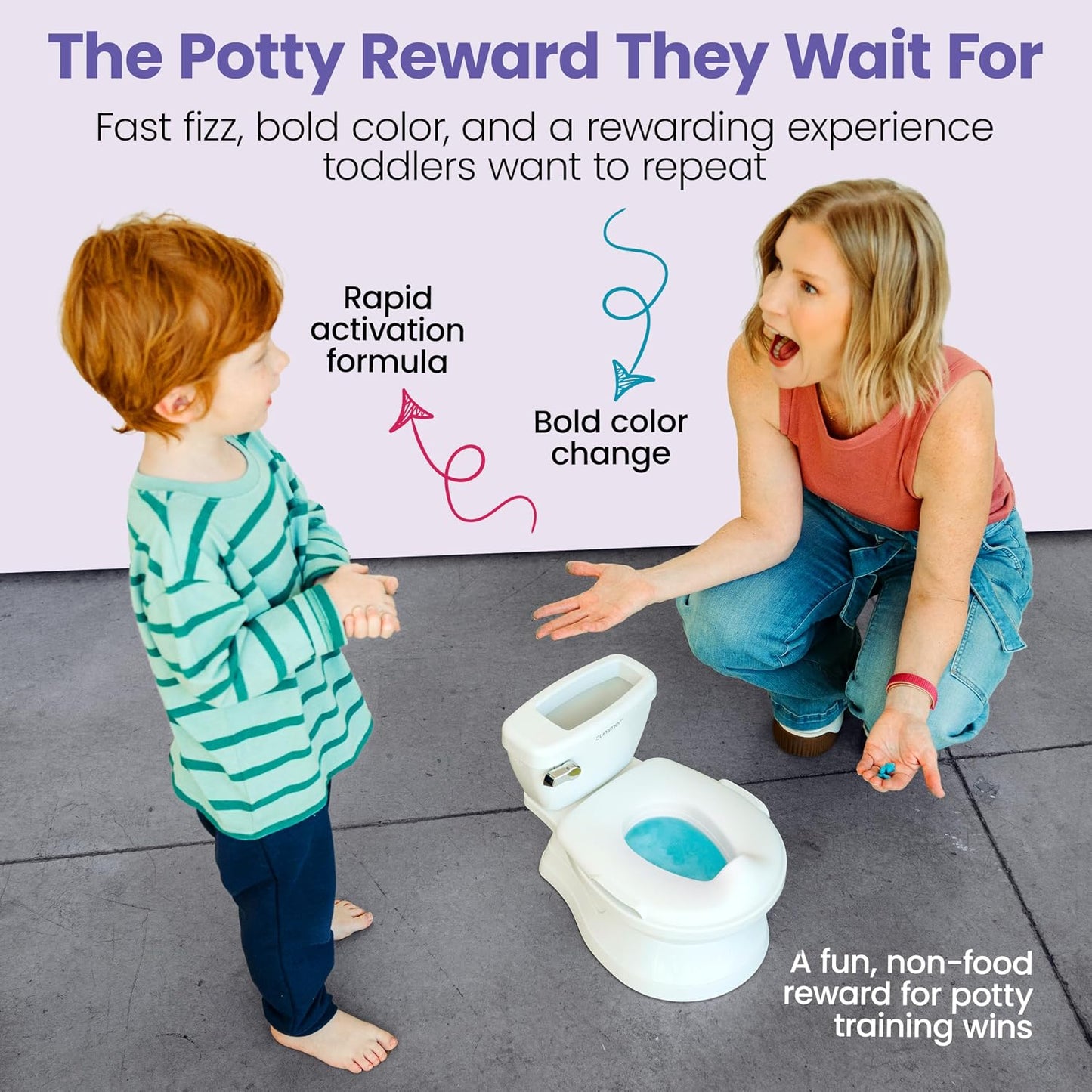 Potty Training Rewards Toilet Fizzies - 60 Stars